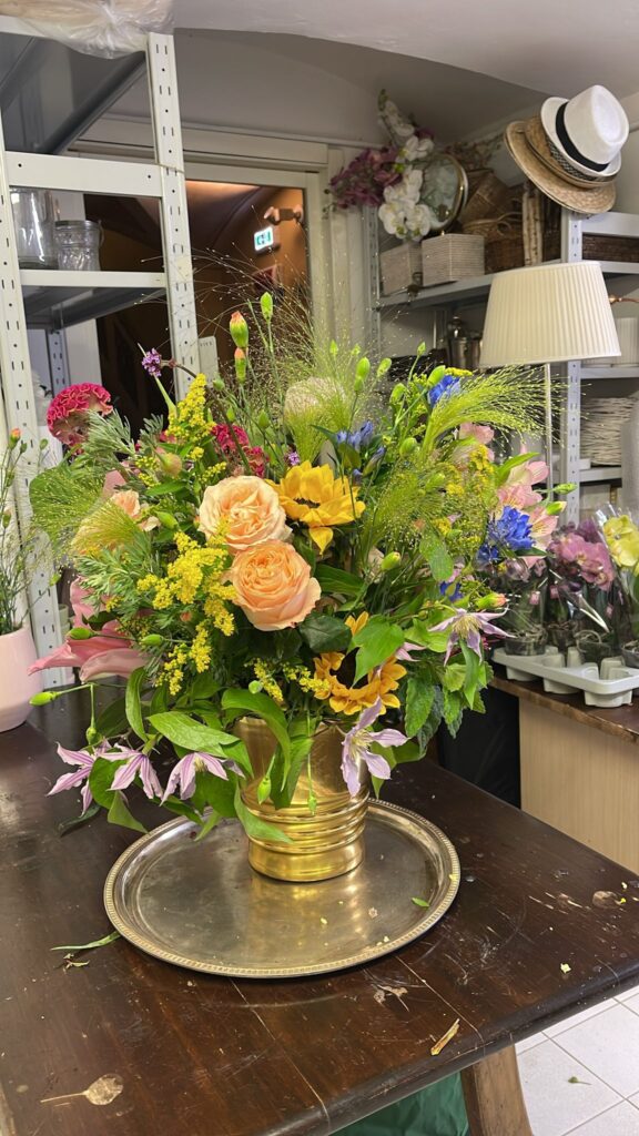 preparazione bouquet